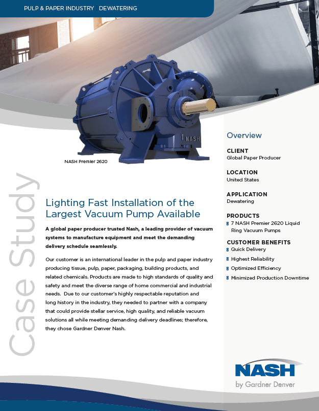 NASH Equipment for Pulp & Paper Processes - Download the Case Study